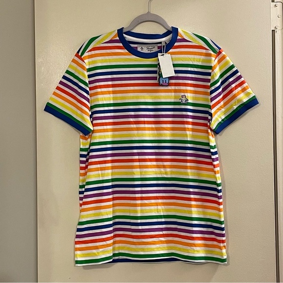 ORIGINAL PENGUIN Pride Stripe T-Shirt - Picture 4 of 7